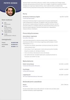 Kies voor template Edinburgh en maak een professioneel cv